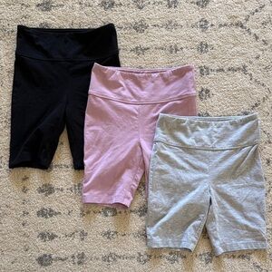 Nordstrom Girls Set of 3 Bike Shorts